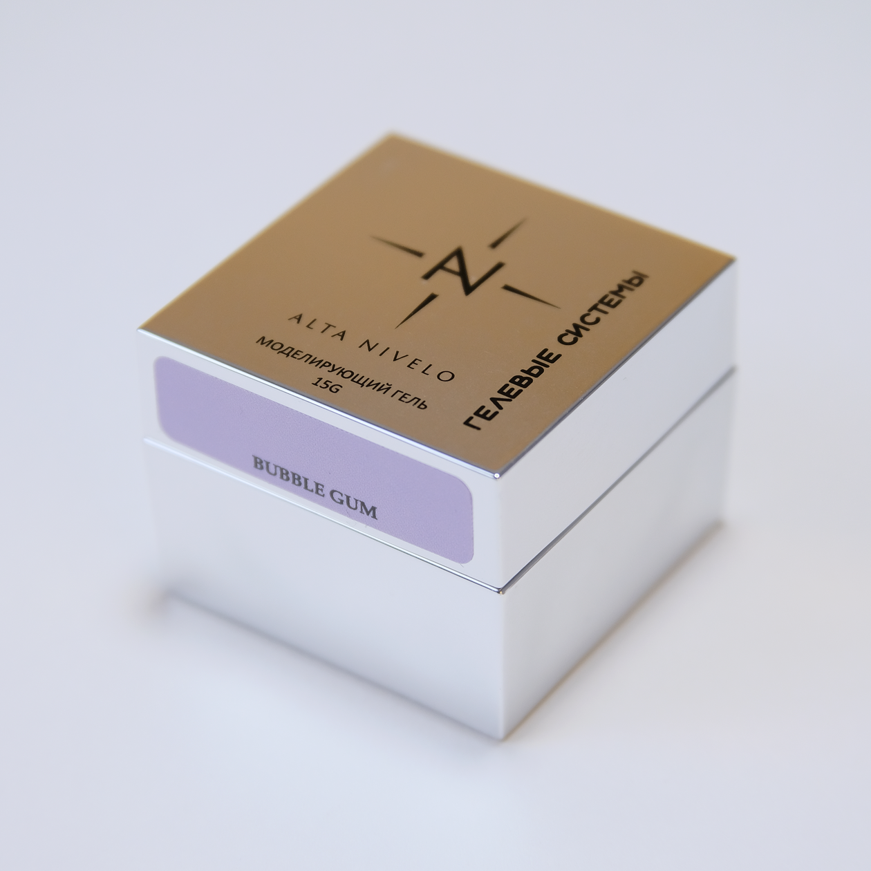Alta Nivelo Гель для моделирования густой вязкости BUBBLE GUM 15г-img-0