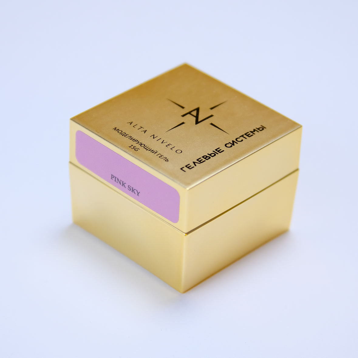 Alta Nivelo Гель для моделирования средне-жидкой вязкости PINK SKY 15г-img-0