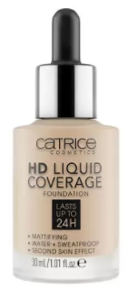 CATRICE Тональная основа с матовым финишем №020 ROSE BEIGE "HD Liquid Coverage Foundation" 30ml-img-0