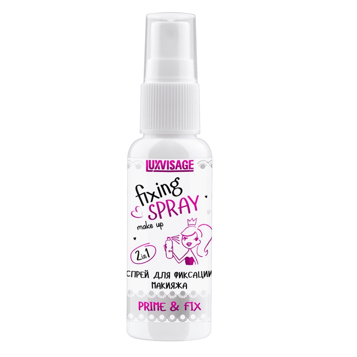 Спрей LUXVISAGE 2в1 "Prime & Fix" для фиксации макияжа 50 мл-img-0
