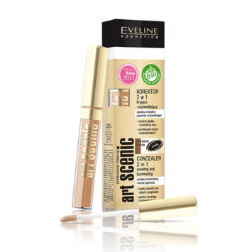 EVELINE "2в1 Art Professional Make-Up" №04 Консилер жидкий с аппликатором-img-0