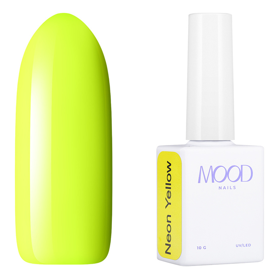 MOODNAIL Гель-лак Neon Yellow, 10г-img-0
