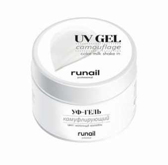 RuNail камуфлирующий УФ-гель 6375 молочный коктейль 15 г-img-0