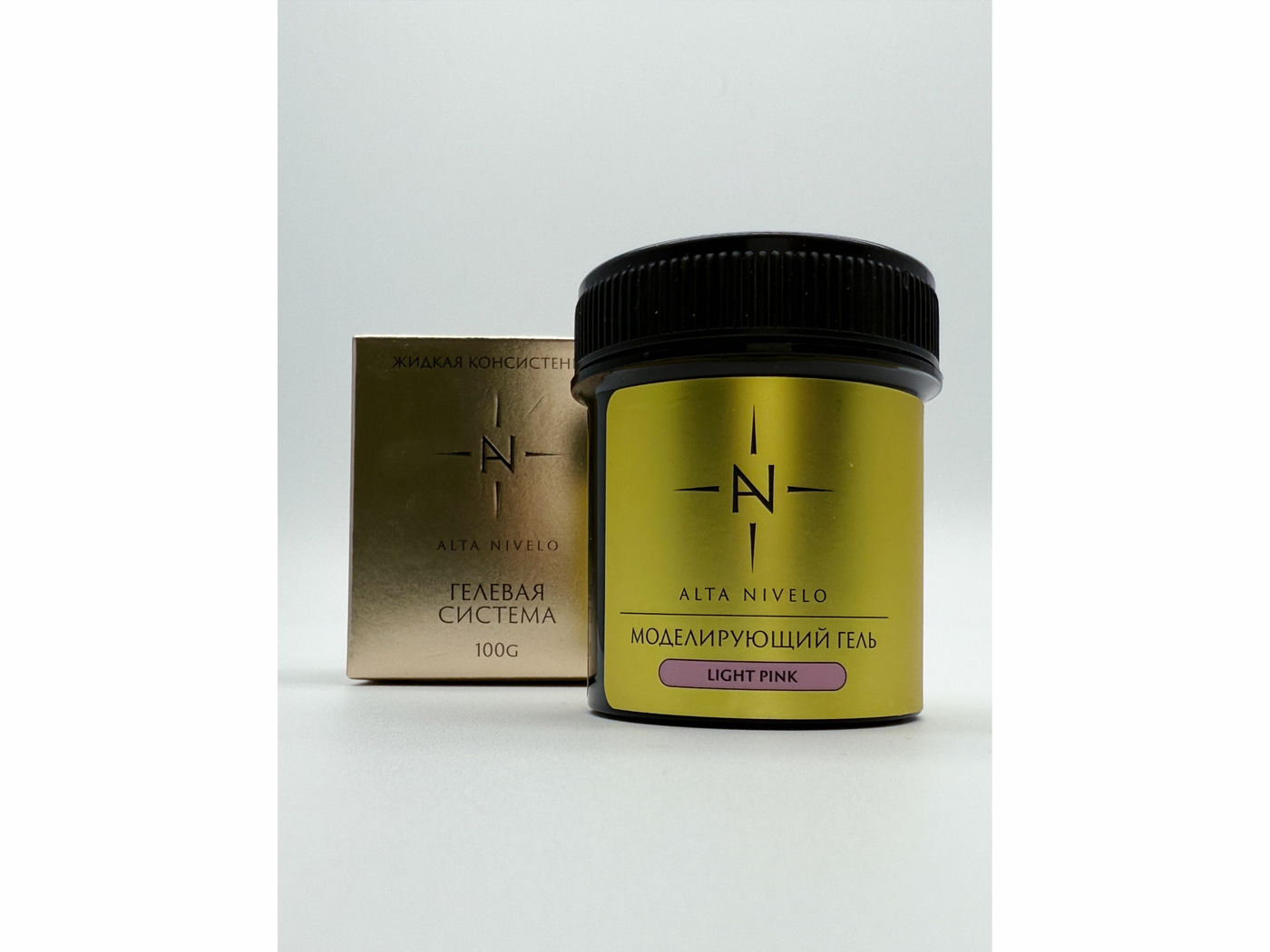 Alta Nivelo Гель для моделирования средне-жидкой вязкости LIGHT PINK 100г-img-1