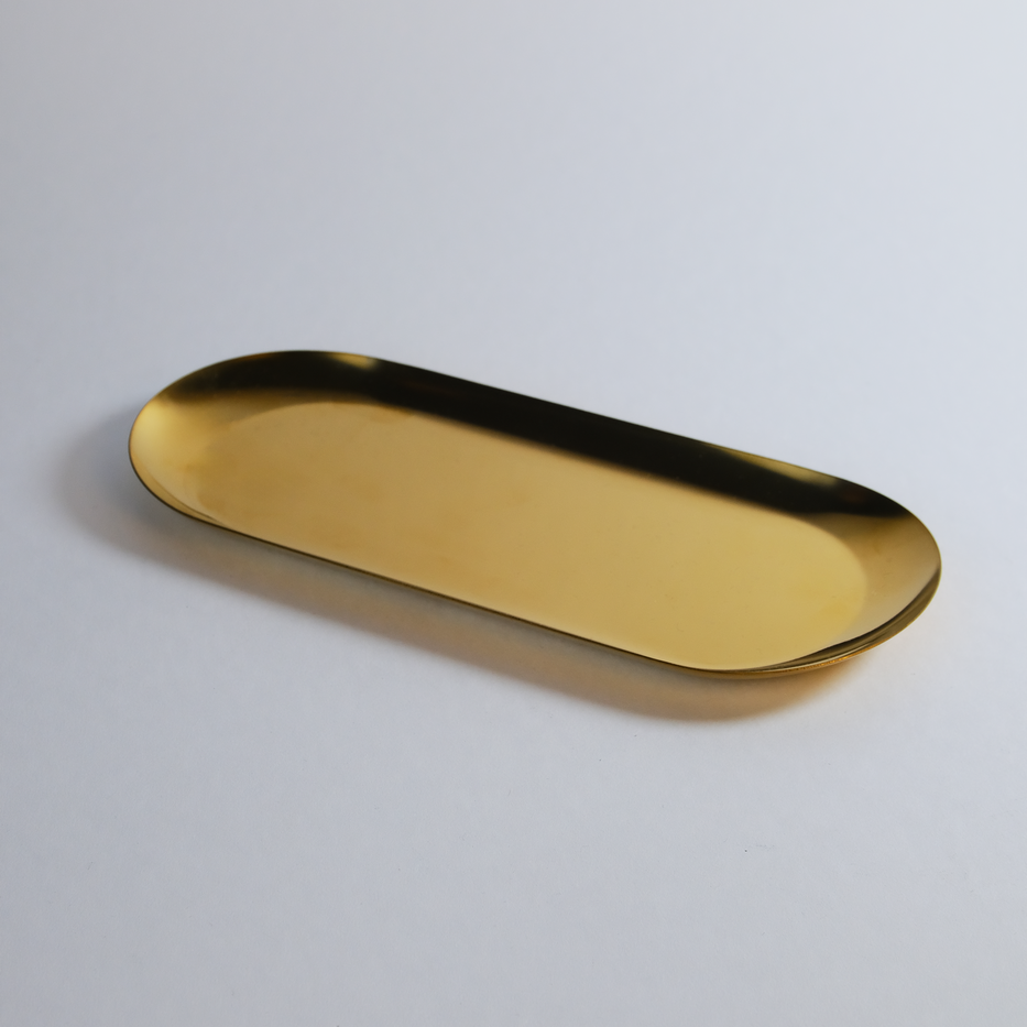 Лоток металлический прямой «Золото»-img-1