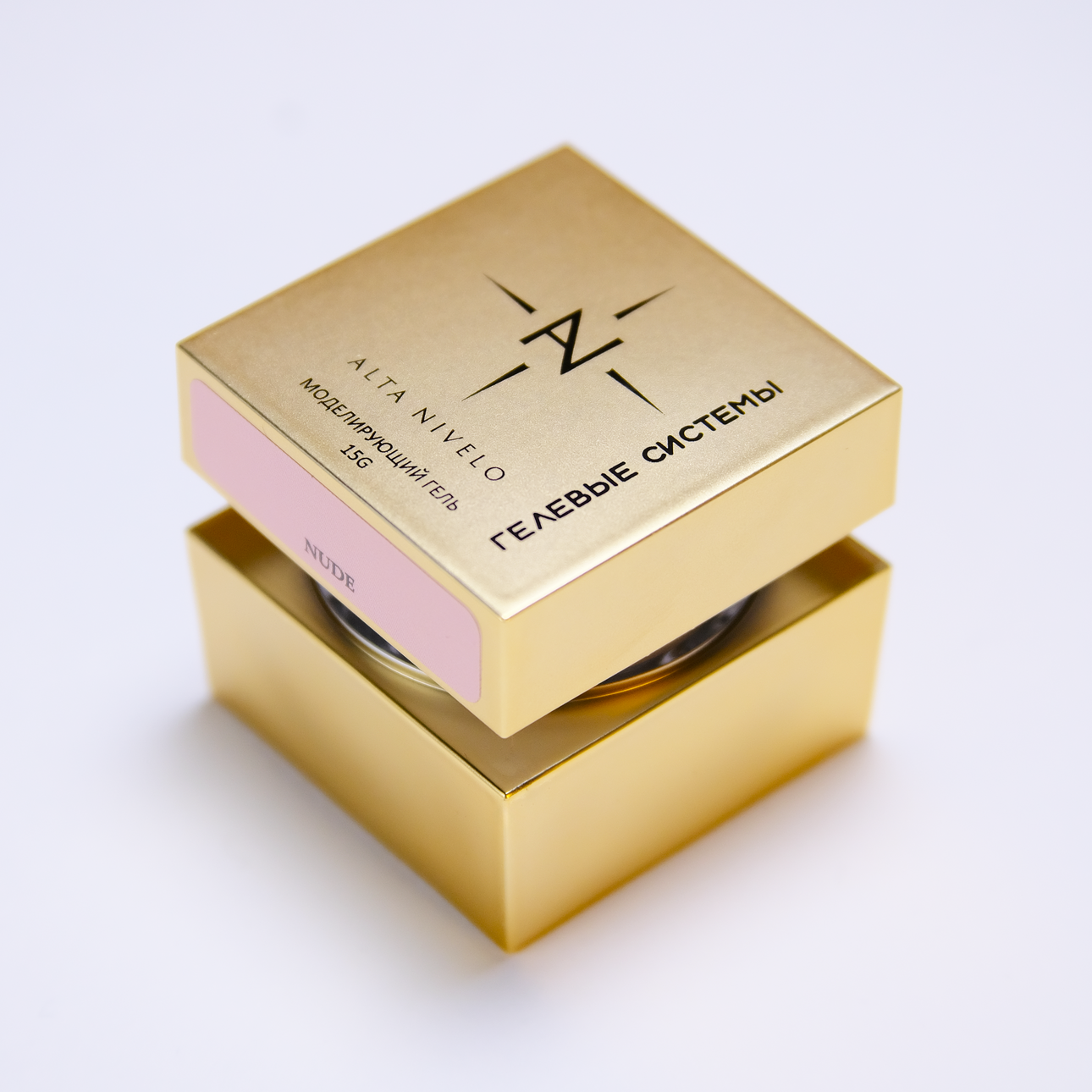 Alta Nivelo Гель для моделирования средне-жидкой вязкости NUDE 15г-img-1