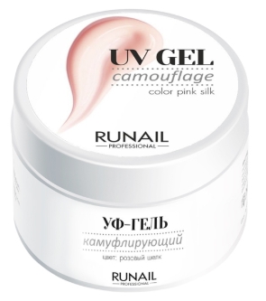 runail  Камуфлирующий УФ-гель 3453 Розовый шелк 15 г-img-0