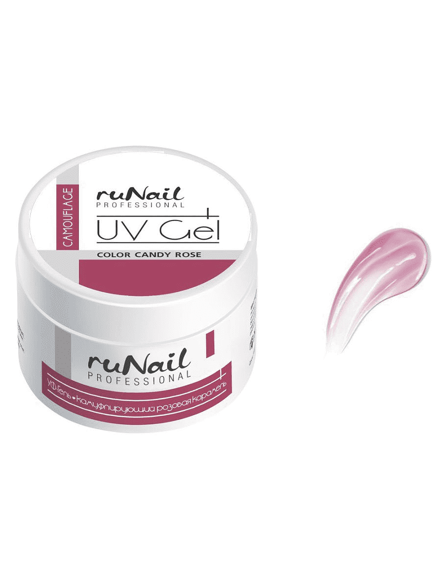 RuNail Камуфлирующий УФ-гель  3451 Розовая карамель 15 г-img-0
