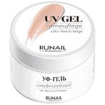 runail  Камуфлирующий УФ-гель 3454 Французский бежевый, 15 г-img-0