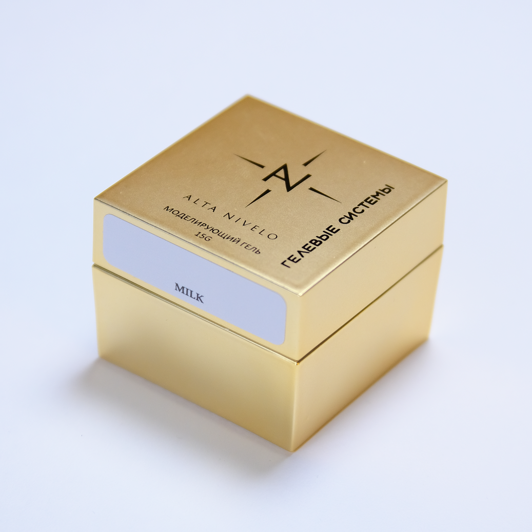 Alta Nivelo Гель для моделирования средне-жидкой вязкости MILK 15г-img-0