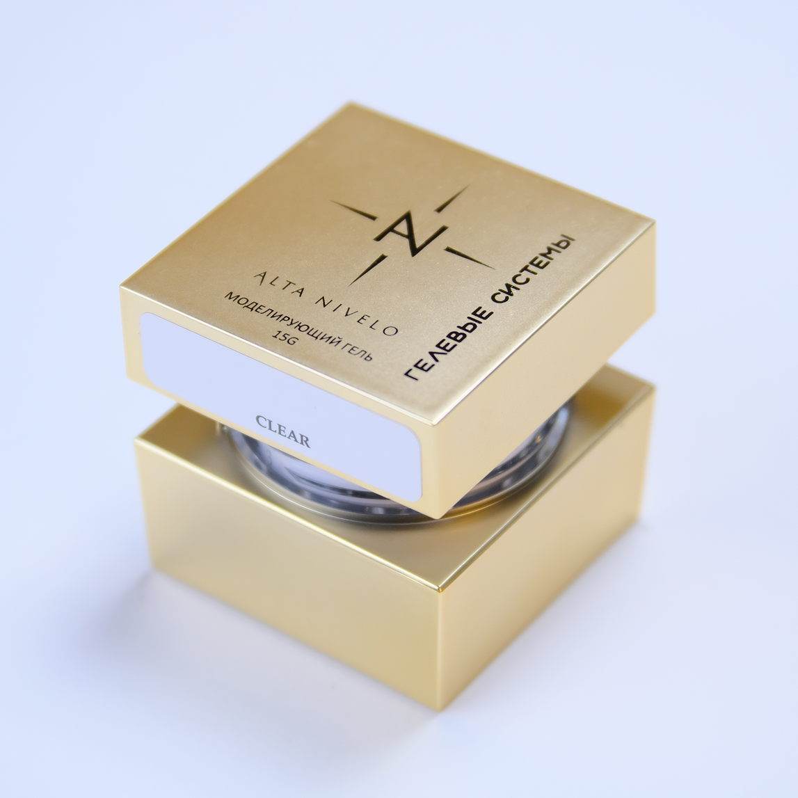 Alta Nivelo Гель для моделирования средне-жидкой вязкости CLEAR 15г-img-1