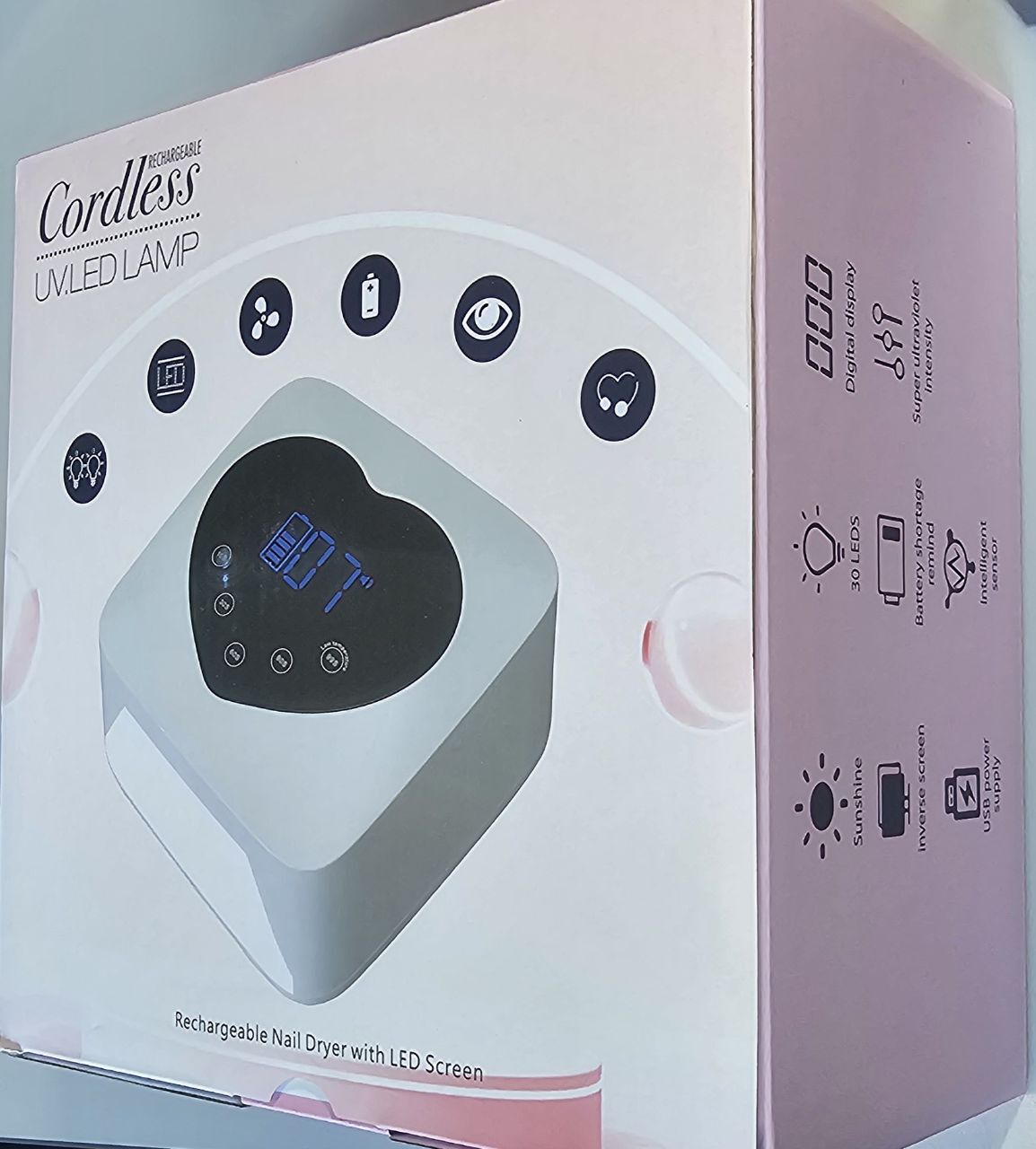 ОБОЛОЧКА Лампа Cordless UV.LED дисплей сердечко-img-0