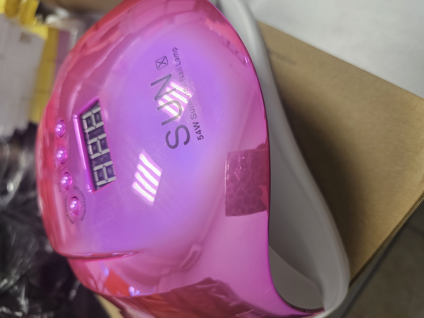 ЛАМПА SUN X 54W Зеркальная Розовая-img-0