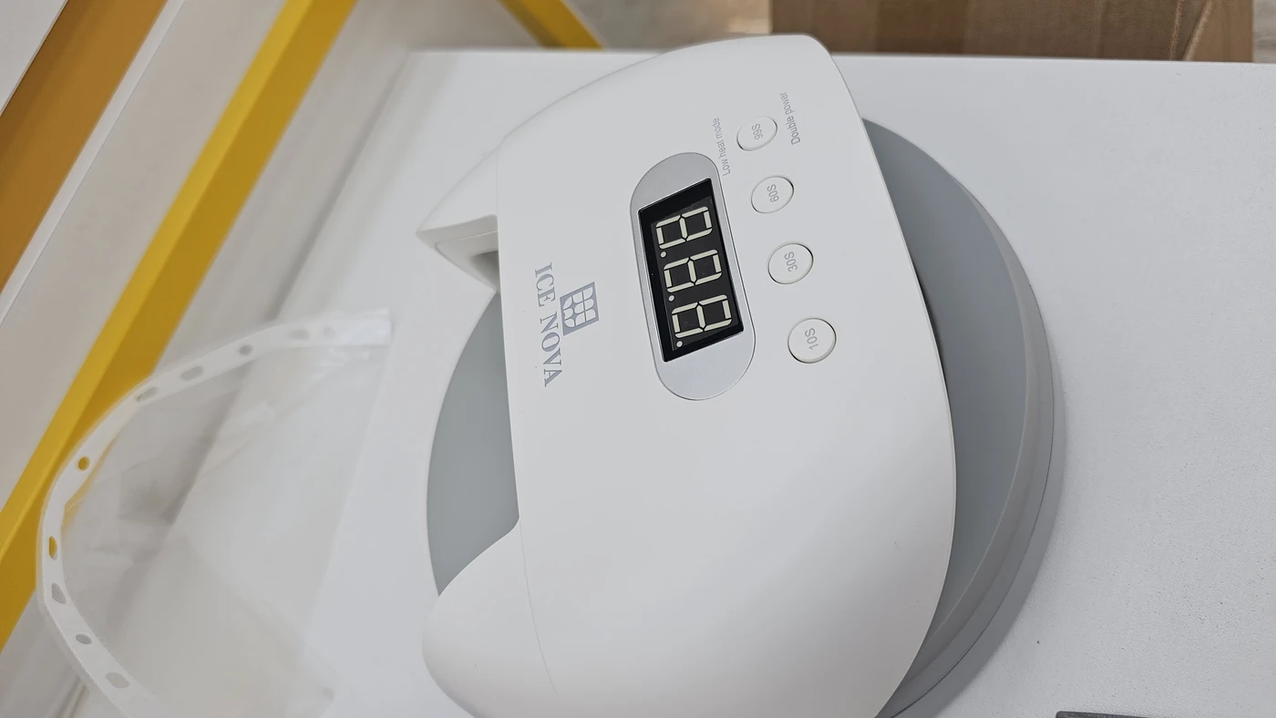 ICE NOVA Лампа светодиодная ICE 7 круглая с цифровым таймером на 10с, 30с, 60с. 99с, 48 Вт-img-0