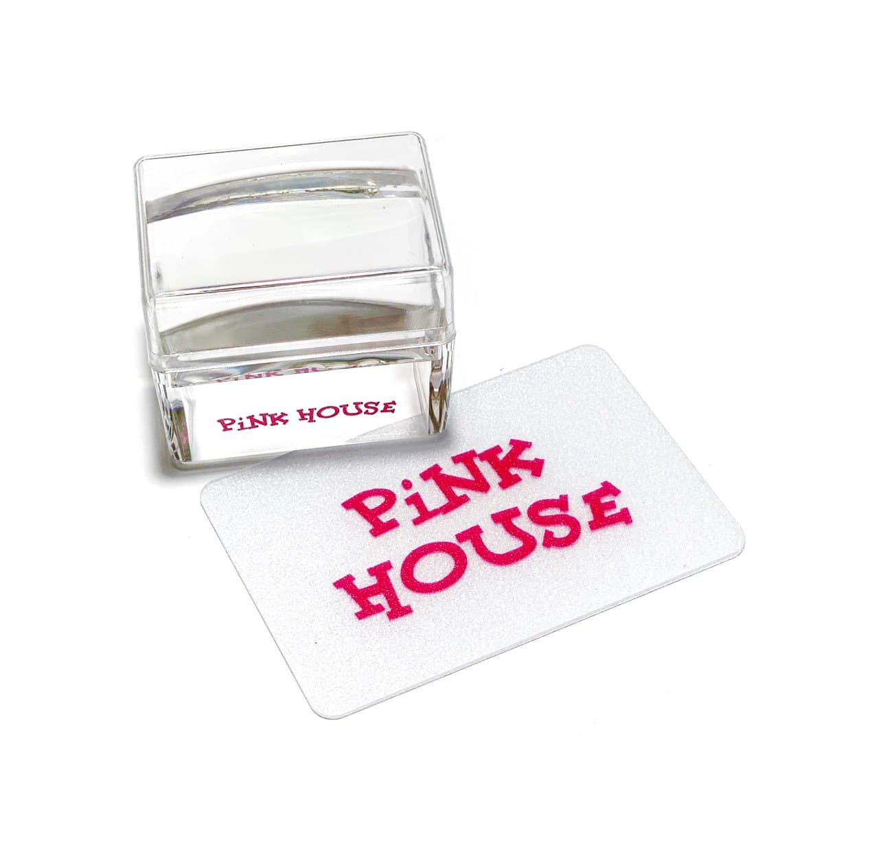 РН04 штамп(скрапер) д/стемпинга прозр.прям.низкий без дна pink house-img-0
