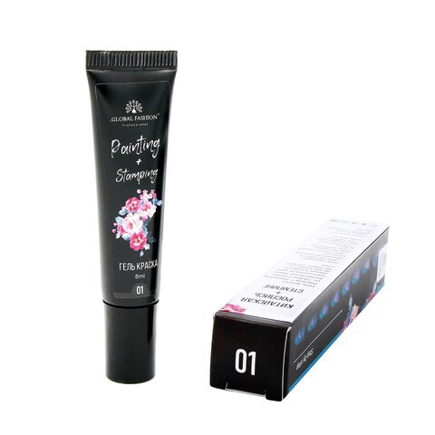 Global Fashion Гель-краска для стемпинга 01 ЧЕРНАЯ-img-1