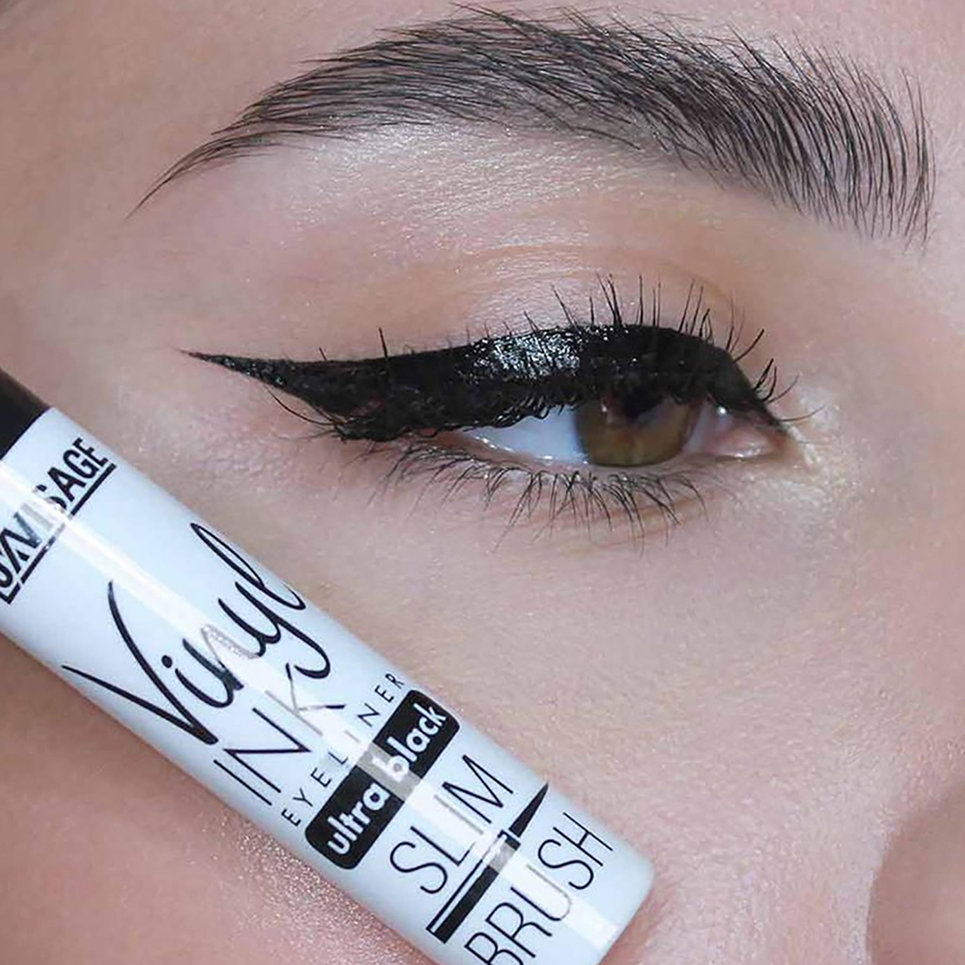 Подводка для глаз LUXVISAGE VinylINK ultra black, ультра черная-img-1