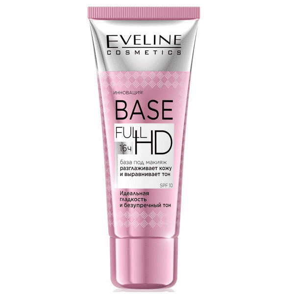 EVELINE База под макияж Разглаживает и Выравнивает SPF6 "BASE FULL HD 16ч"-img-0
