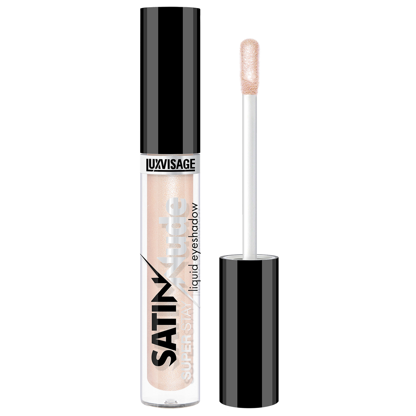 Жидкие тени для век LUXVISAGE SATIN Nude super stay, 201 тон-img-0