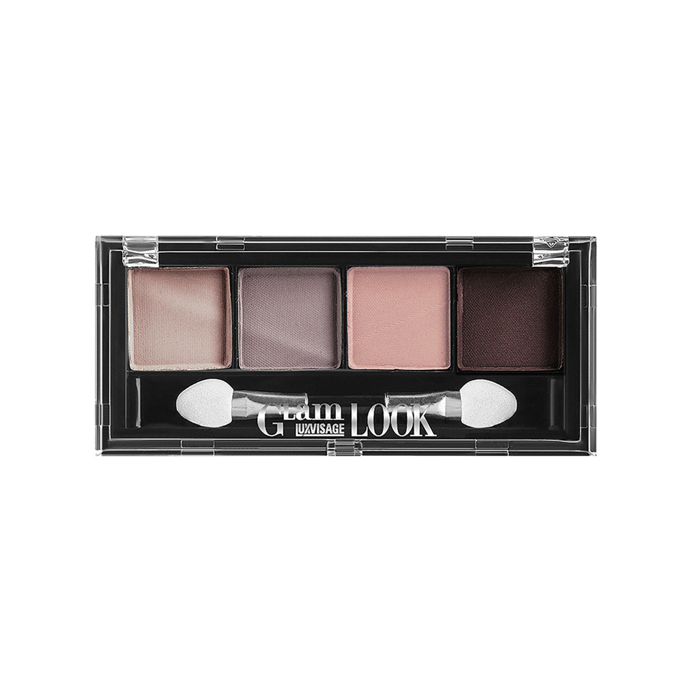 Тени для век LUXVISAGE "Glam Look" 4-х цветные тон 04-img-0
