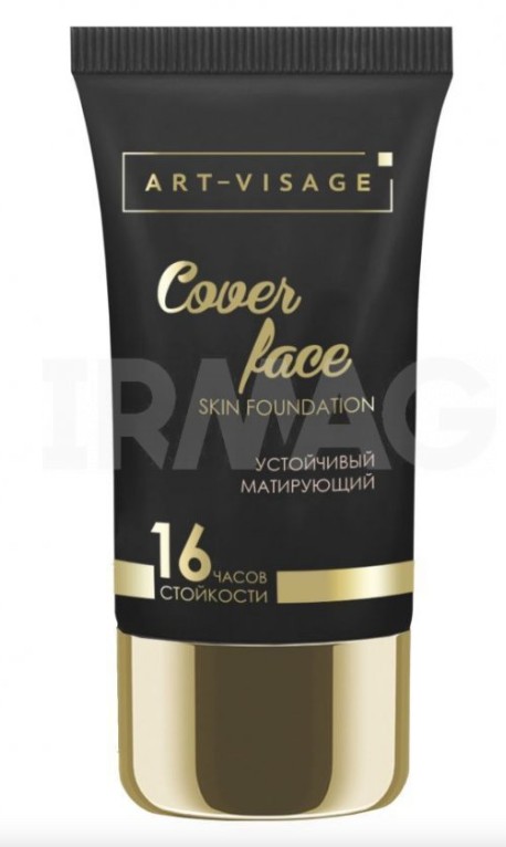ART-VISAGE Тональный крем тон 201 Слоновая кость "Cover Face" Устойчивый Матирующий-img-0