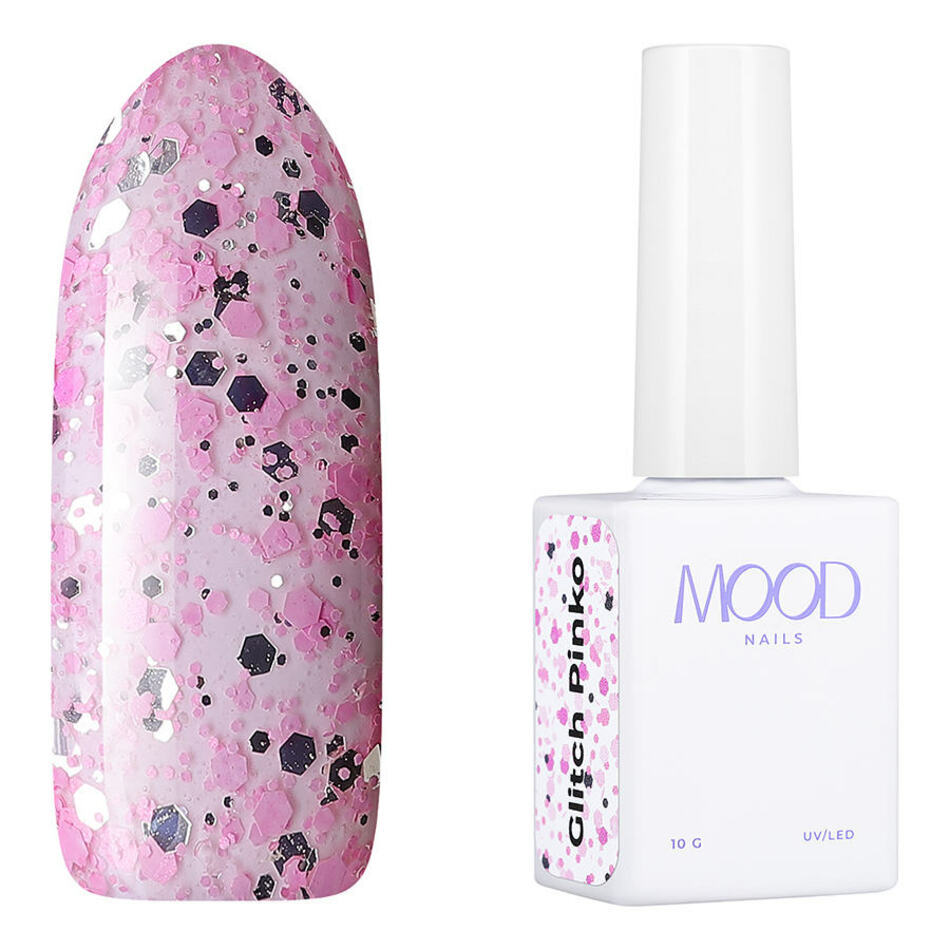 Гель-лак MOODNAIL Glitch Pinko 10г-img-0