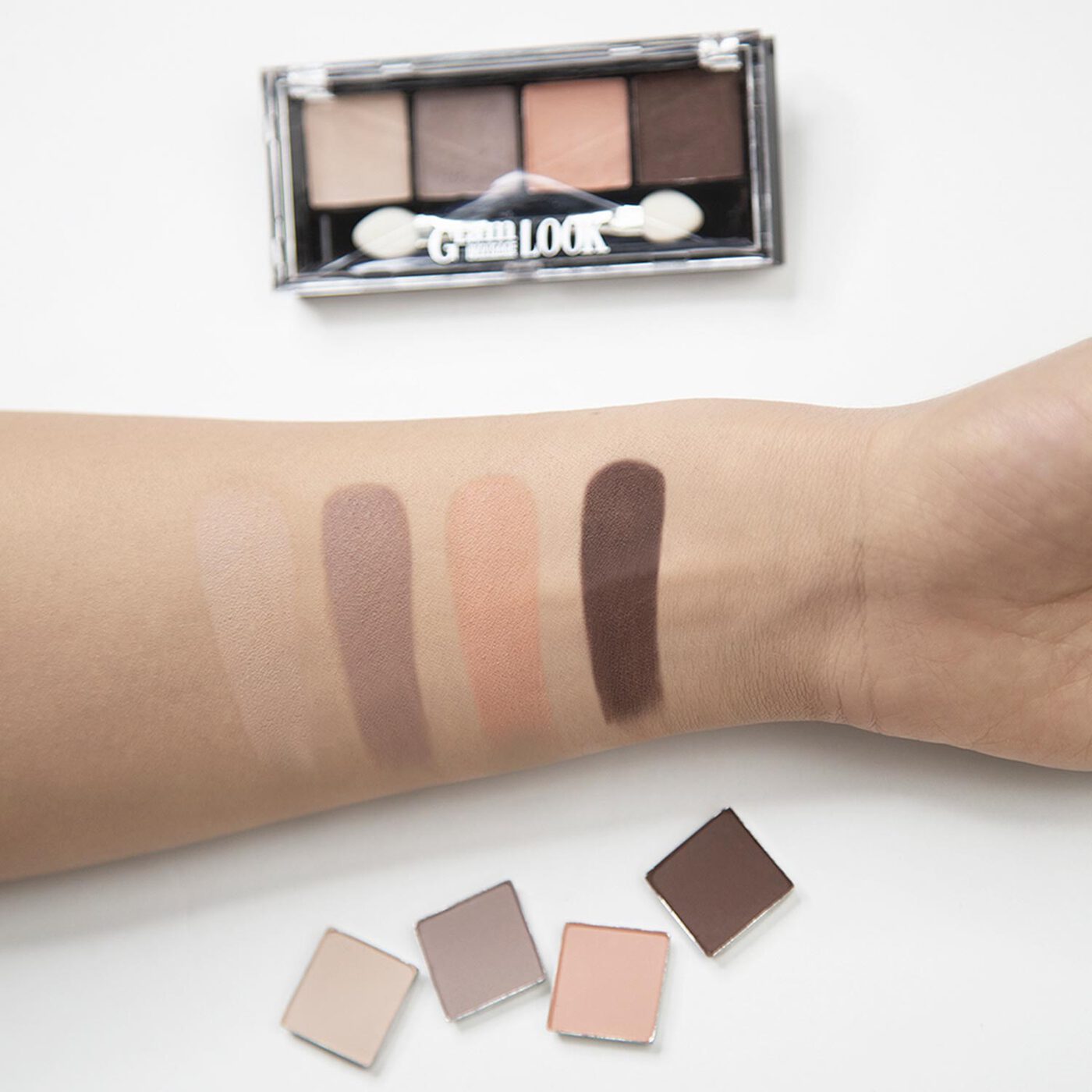 Тени для век LUXVISAGE "Glam Look" 4-х цветные тон 04-img-4