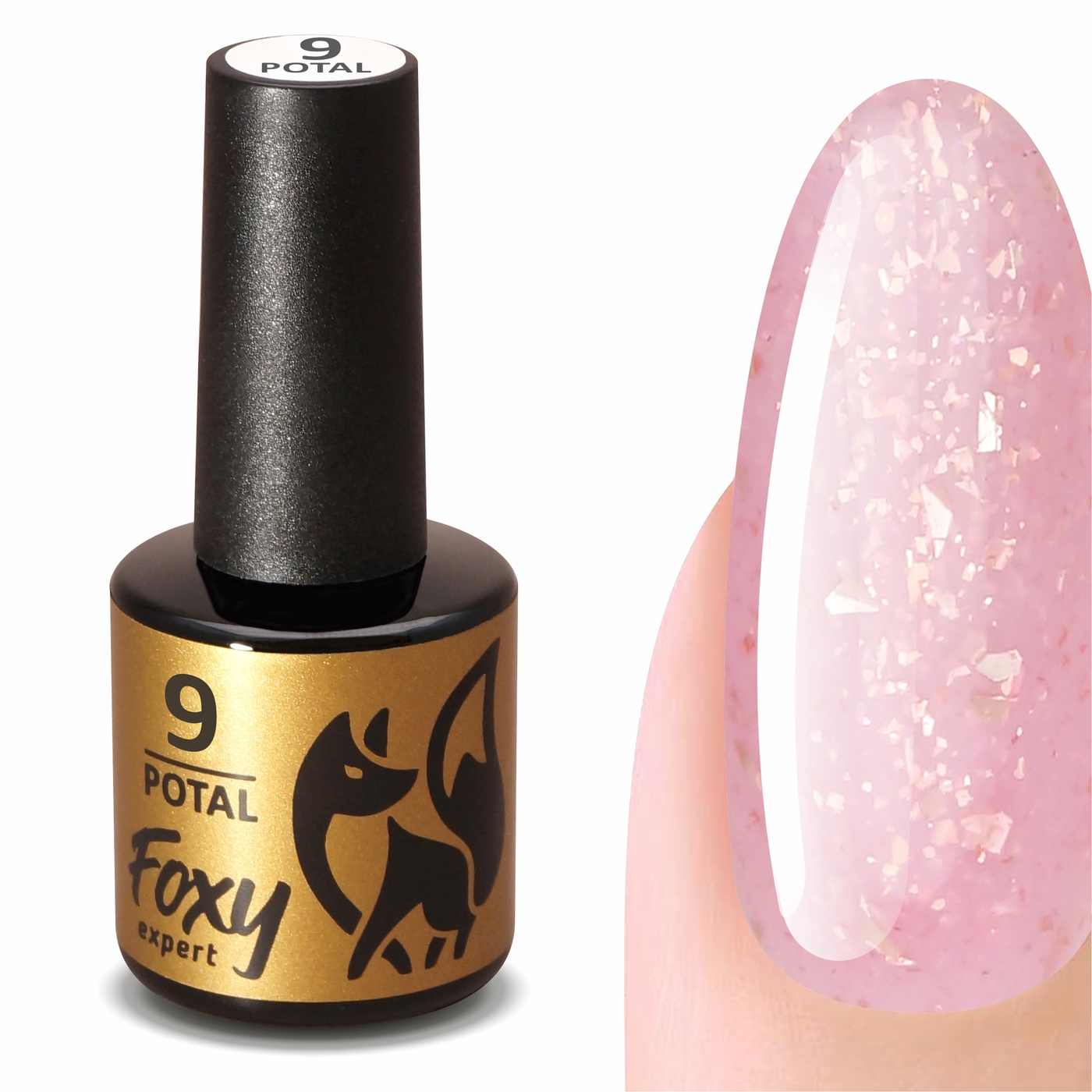 Foxy Гель-лак с поталью #09 (Gel polish POTAL) 8 ml-img-0
