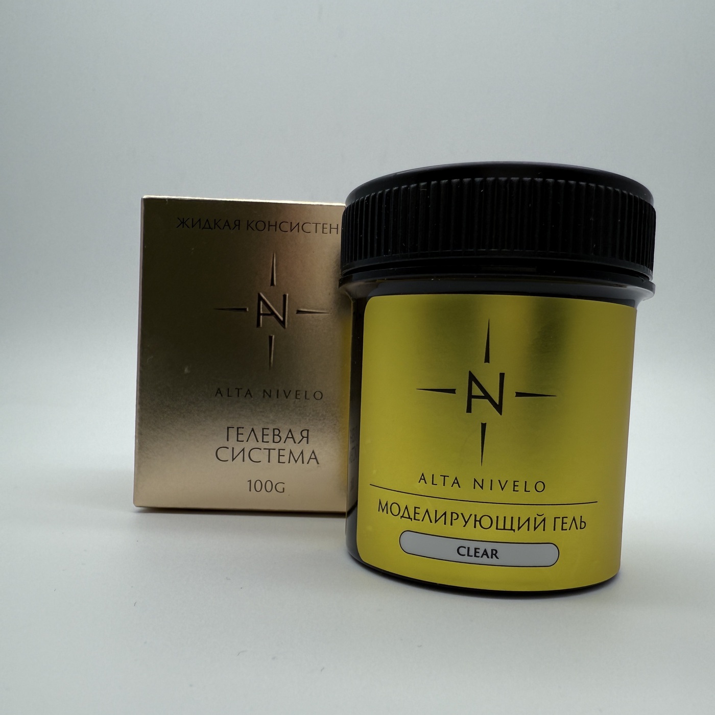 Alta Nivelo Гель для моделирования средне-жидкой вязкости, CLEAR 100г-img-1