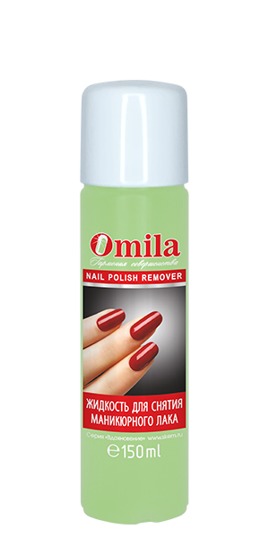 Жидкость для снятия лака с  ацетоном Omila "Нежность"  150мл-img-0