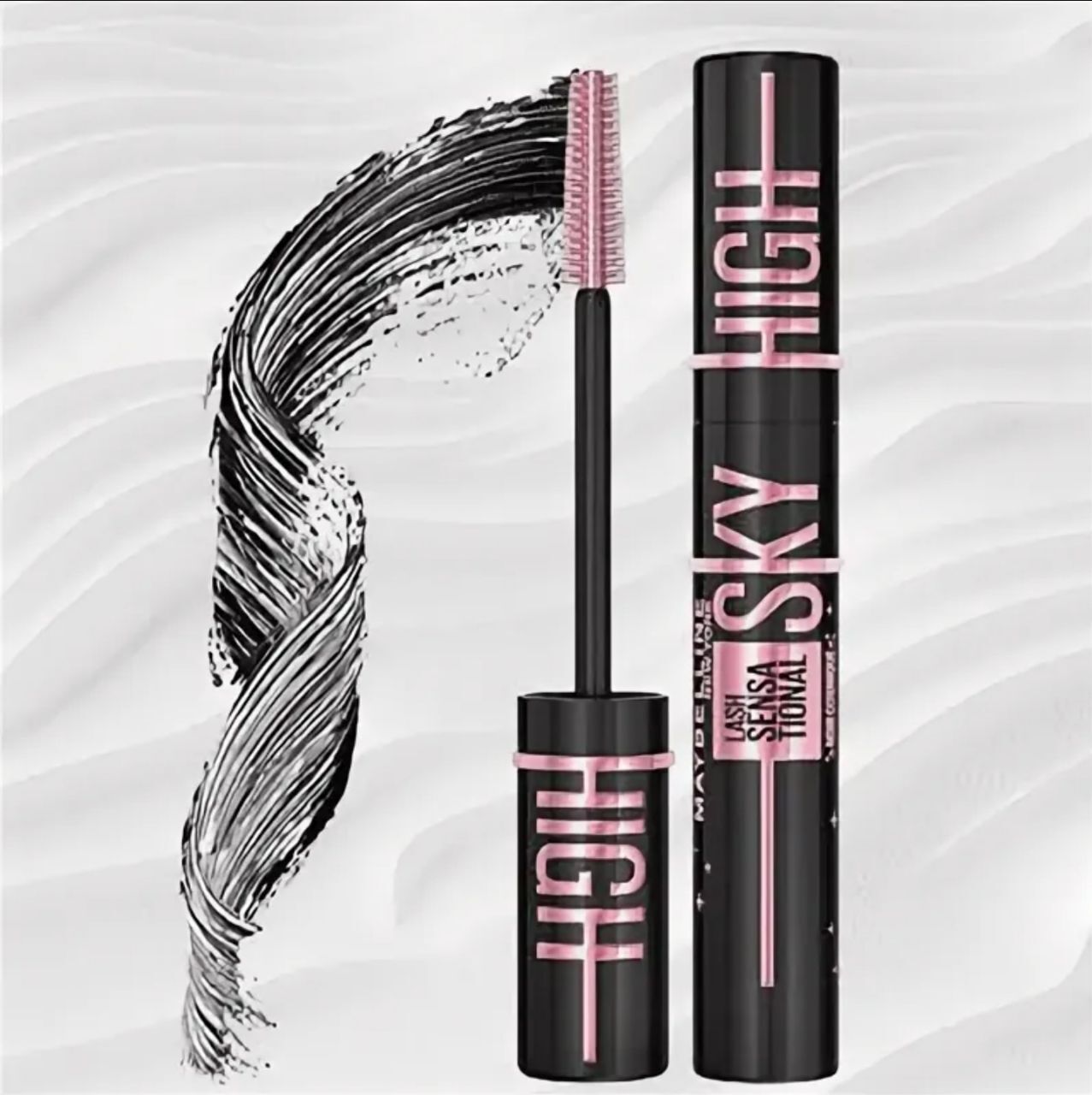 Тушь для ресниц MAYBELLINE "Sky High" гироалергенная COSMIC BLACK-img-0