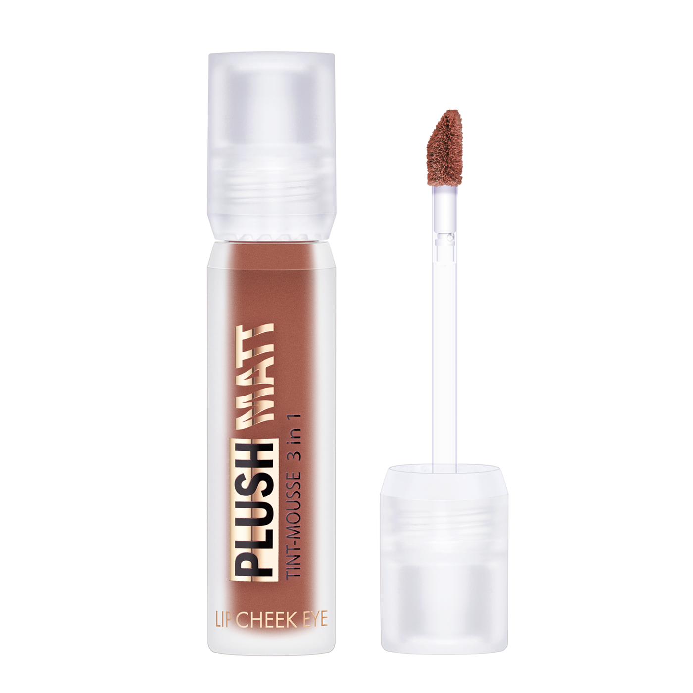 Тинт-мусс 3 в 1 для губ, щек и век LUXVISAGE PLUSH MATT, 305 тон-img-0