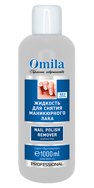 Жидкость для снятия лака без ацетона Omila "Айсберг" 1000мл-img-0