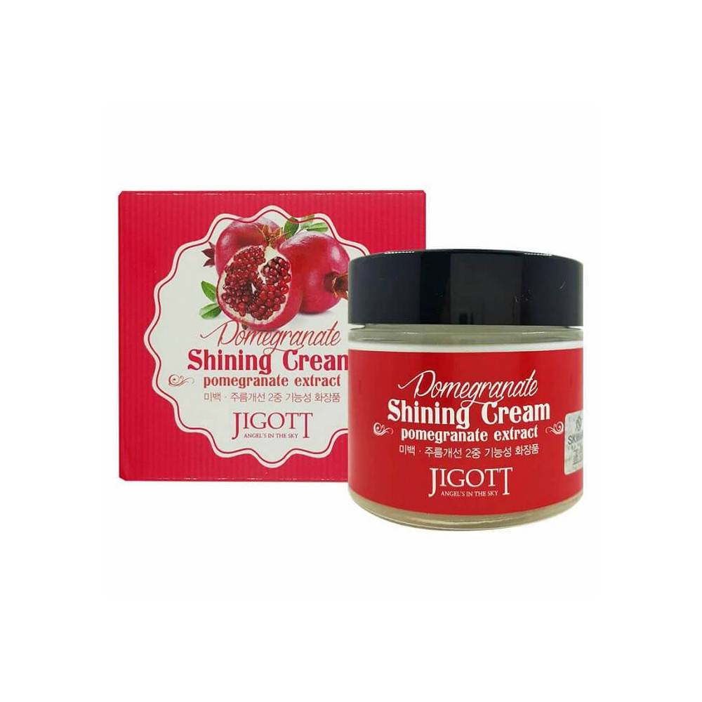 Крем для лица JIGOTT "Pomegranate Shning Cream" с экстрактом граната для яркости кожи-img-0