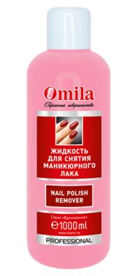 Жидкость для снятия лака без ацетона Omila "Красная роза" 1000мл-img-0
