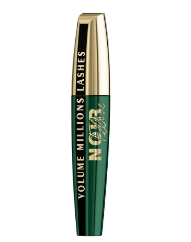 L'OREAL "Volume Million Lashes Feline Noire"  тушь для ресниц объем и разделение экстрачерный зеленая с черной полосой-img-0