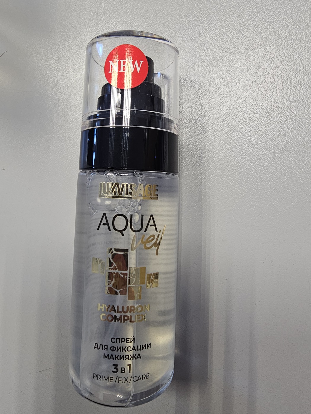 LUXVISAGE Спрей для фиксации макияжа 3 В 1 AQUA veil HYALURON-img-0