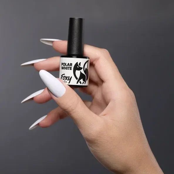 Foxy Гель-лак "Холодный белый" (Gel polish POLAR WHITE), 8 ml-img-2