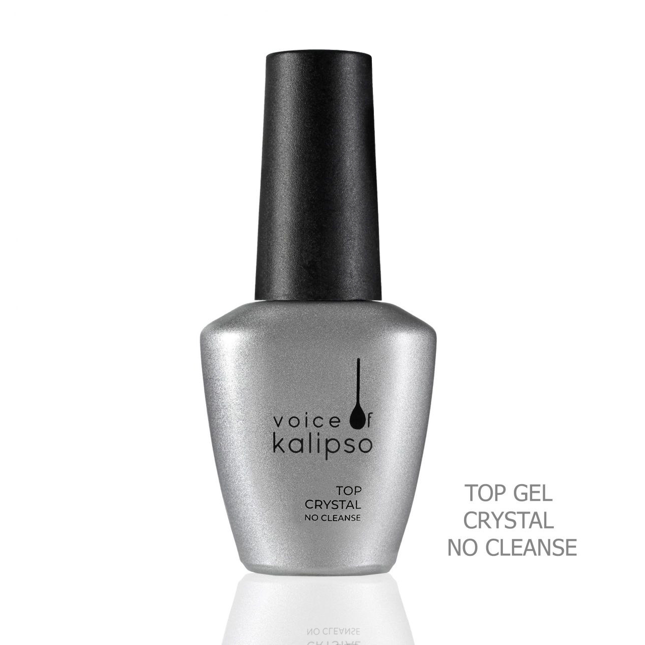KALIPSO Тор Gel Crystal No Cleanse- Ультраглянцевое верхнее покрытие для гель-лака без липкого слоя-img-0