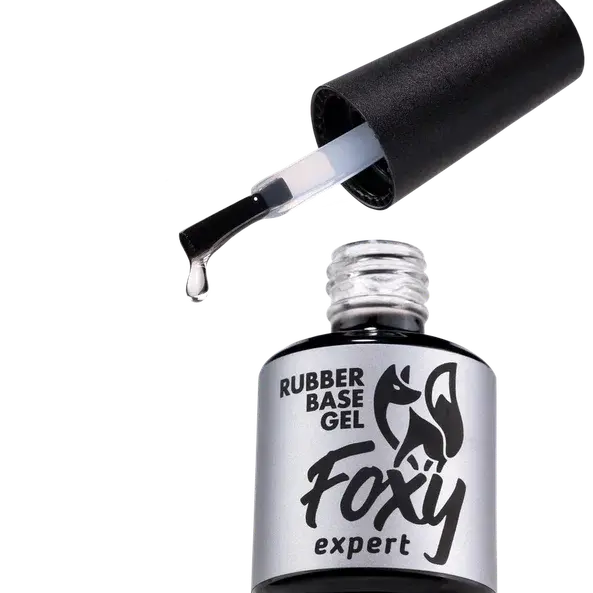 Foxy Каучуковое базовое покрытие (Rubber base gel), 15 ml-img-0