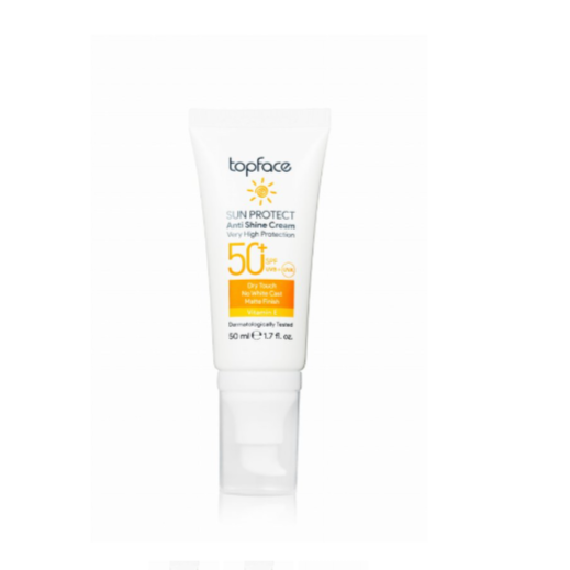 Солнцезащитный крем TopFace PT806 №002 Sun Protect Anti Shine Cream SPF50+-img-0
