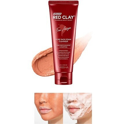 MISSHA Red Clay Pore pack foam cleanser From Amazon Пена для умывания-img-1