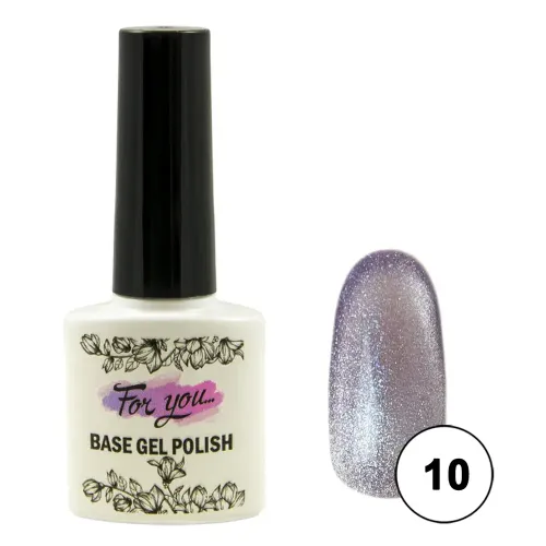 Гель-лак FOR YOU Cat s eye CRYSTAL № 10-img-0