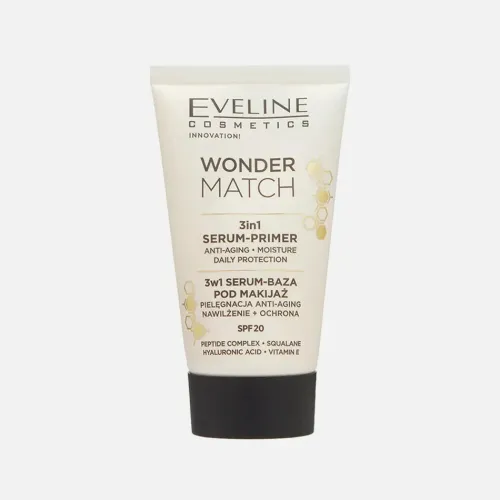 EVELINE "WONDER MATCH" База-Сыворотка под макияж 3в1 SPF20 30мл-img-0