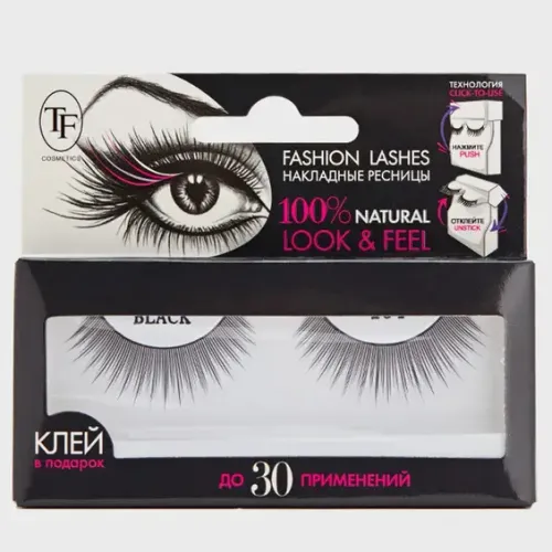 TF Накладные ресницы Fashion Lashes, арт. 104, черные-img-0