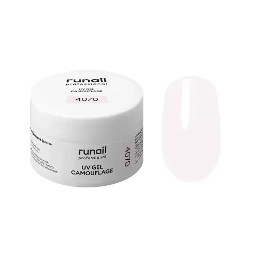 runail Камуфлирующий УФ-гель 4070 Фарфоровый френч 15 г-img-0