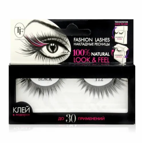 TF Накладные ресницы Fashion Lashes, арт. 112/черные-img-0