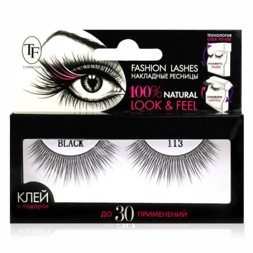 TF Накладные ресницы Fashion Lashes, арт.113 черн-img-0