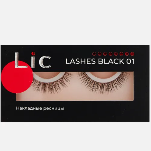 Lic Накладные ресницы 01 Lashes Black-img-0