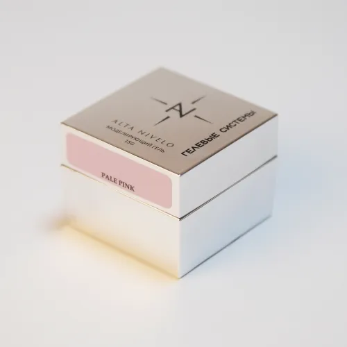 Alta Nivelo Гель для моделирования густой вязкости PALE PINK 15г-img-0